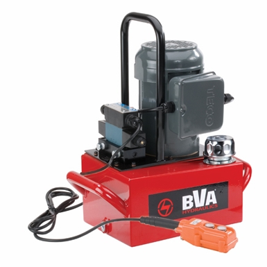 BVA Hydraulics Electric Pumps with Auto Return Valve for Single Acting Cylinders PE30DSP02A