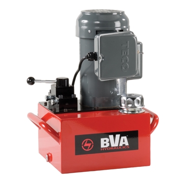 BVA Hydraulics Electric Pumps with Locking Manual Valve for Double Acting Cylinders PE30M4L01A