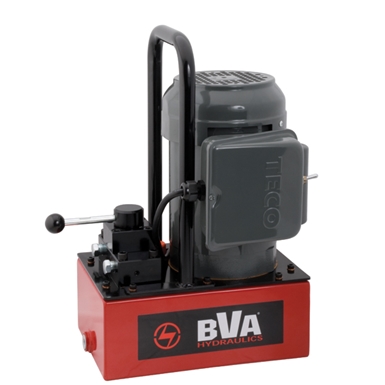 BVA Hydraulics Electric Pumps with Manual Valve for Double Acting Cylinders PE30M4N01A