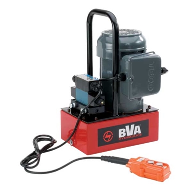 BVA Hydraulics Electric Pumps with Locking Solenoid Valve for Single Acting Cylinders PE30S3L01A