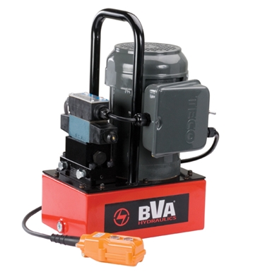 BVA Hydraulics Electric Pumps with Locking Solenoid Valve for Double Acting Cylinders PE30S4L01A