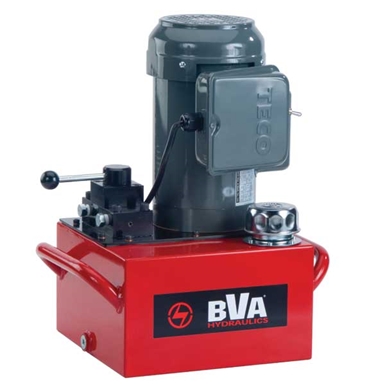 BVA Hydraulics Electric Pumps with Manual Valve for Double Acting Cylinders PE50M4N03A